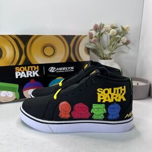 Heelys Racer South Park Canvas Skate Mid Sneakers Black Men 11 NWB